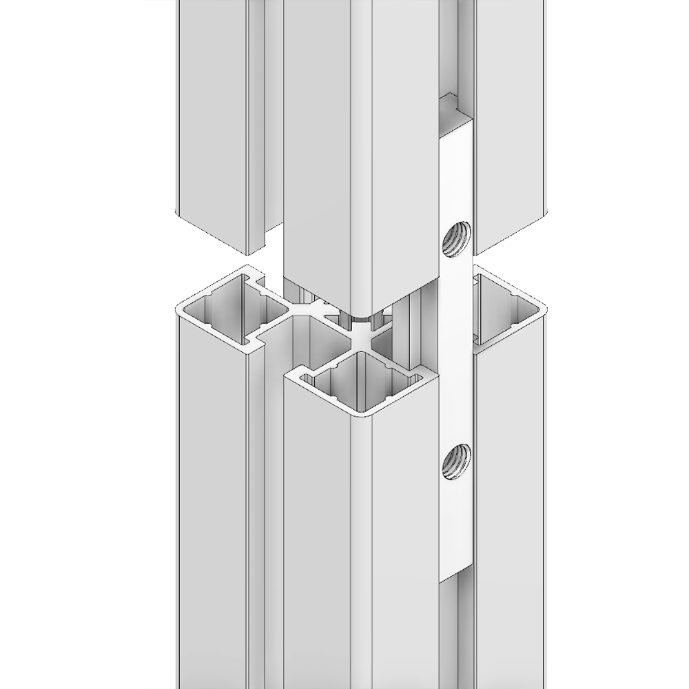 41-300-0 MODULAR SOLUTIONS 90 T-SLOT BAR SLIDES IN FROM END